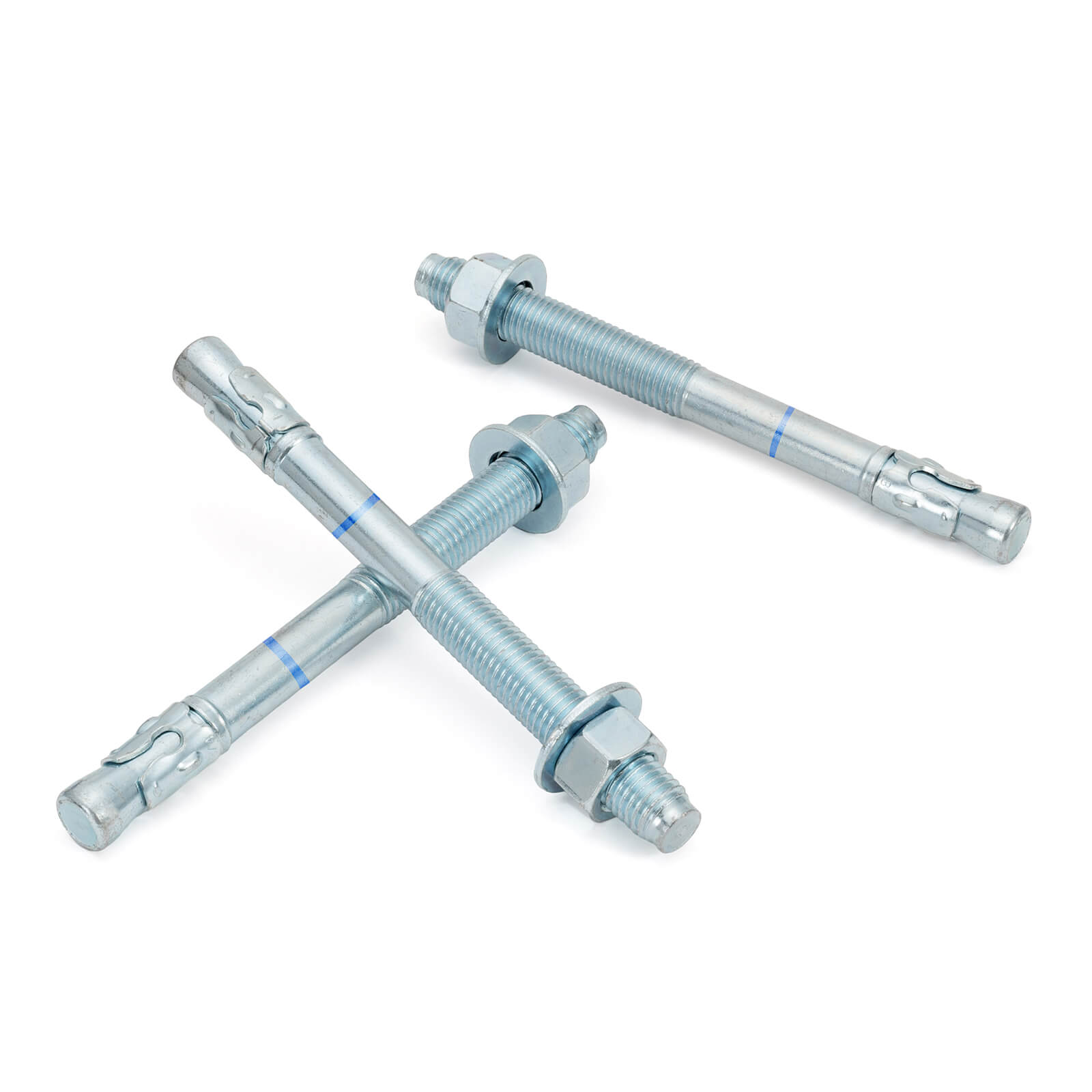 HROMIGRY 1 inch Concrete Anchors Wegde Anchors, Zinc Plated